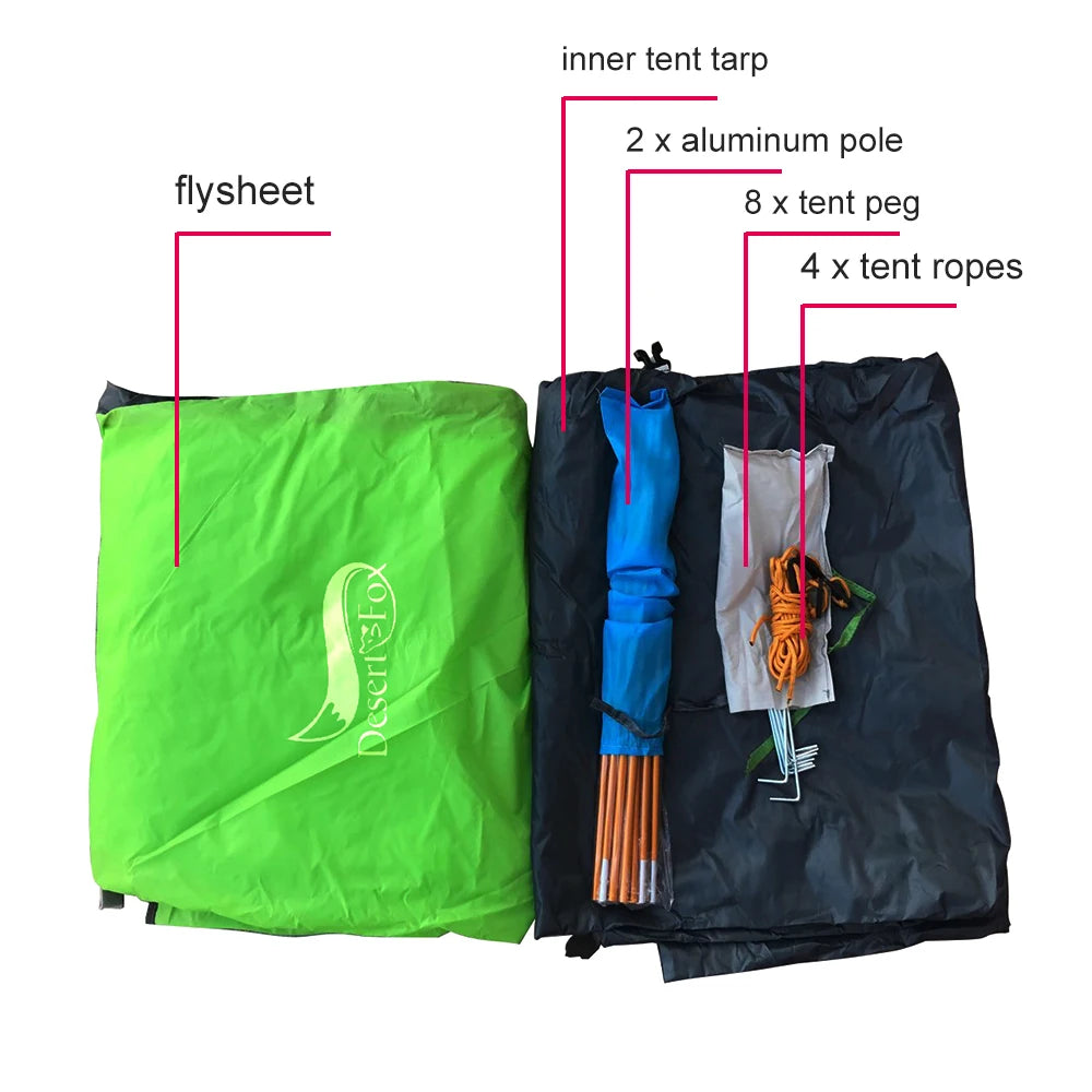 Portable 2-Person Hiking Tent